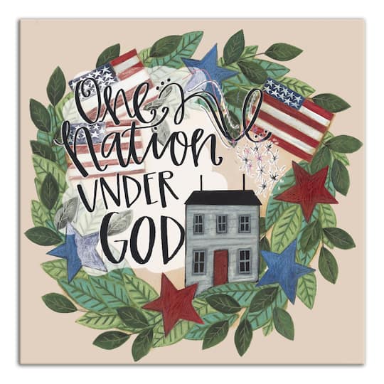 One Nation Under God Canvas Wall Art